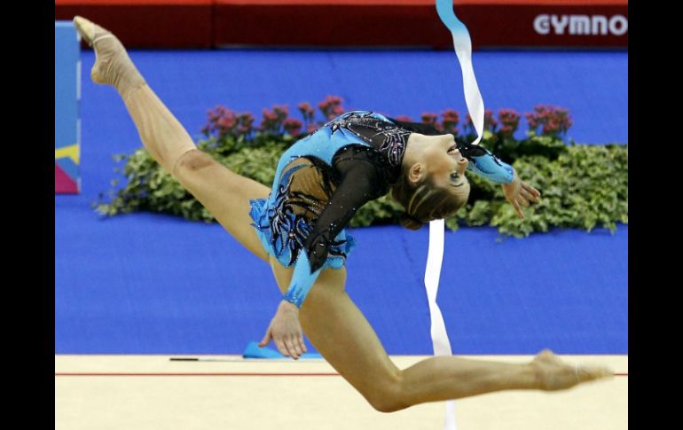 Cynthia es una de las mejores gimnastas a nivel nacional. ARCHIVO /