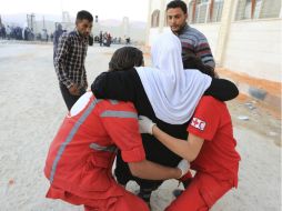 El gobierno español condenó el secuestro de los trabajadores de la Cruz Roja en Siria; tres de ellos siguen retenidos. EFE /