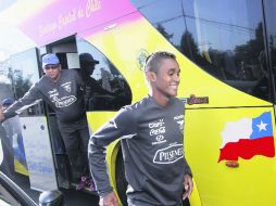 Fidel Martínez, delantero de los Xolos de Tijuana, arribó ayer a Ecuador para concentrarse con el resto de sus compañeros. EFE /