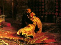 Iván Vasílievich Grozni fue estampado en la obra por el artista Ilya Repin en 1581, con la culpa y el terror en sus ojos. ESPECIAL /