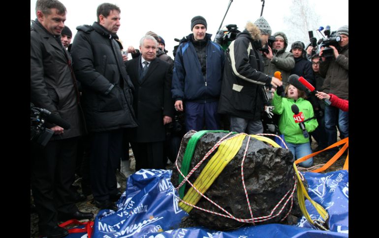 El meteorito estalló el 15 de febrero pasado sobre la región rusa de Cheliabinsk. AP /