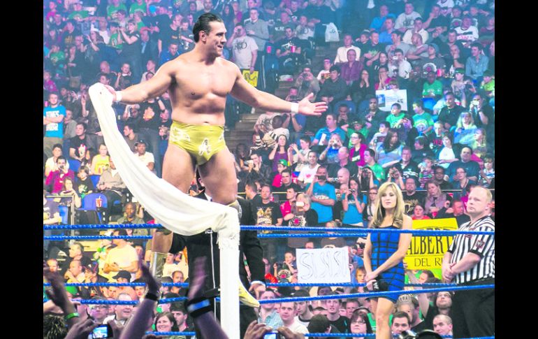 El atractivo. Alberto del Río llega como campeón del mundo a Guadalajara. ESPECIAL /