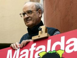 Quino, el creador de 'Mafalda', recibirá un homenaje especial que rinde cada año a un escritor o artista la Feria del Libro Oaxaca. ARCHIVO /