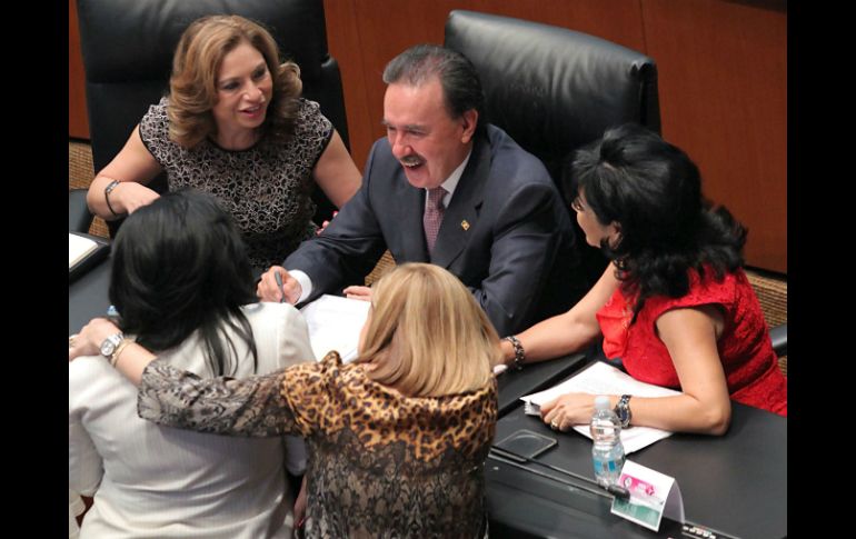 Emilio Gamboa señala que ya recibieron las primeras minutas de la reforma desde la Cámara de Diputados. SUN /