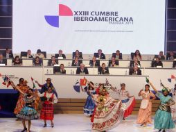 El Presidente de México, Enrique Peña Nieto asistió a la 23 cumbre Iberoamericana. NTX /