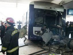 El tren chocó en la misma estación de Buenos Aires donde 52 personas murieron en un accidente similar el año pasado. EFE /