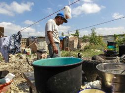 Vivienda en una zona de pobreza extrema en Tonalá.  /