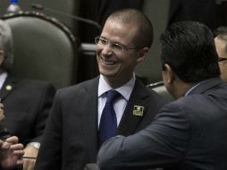 Ricardo Anaya asistió en la sesión ordinaria en el Palacio Legislativo de San Lázaro. NTX /