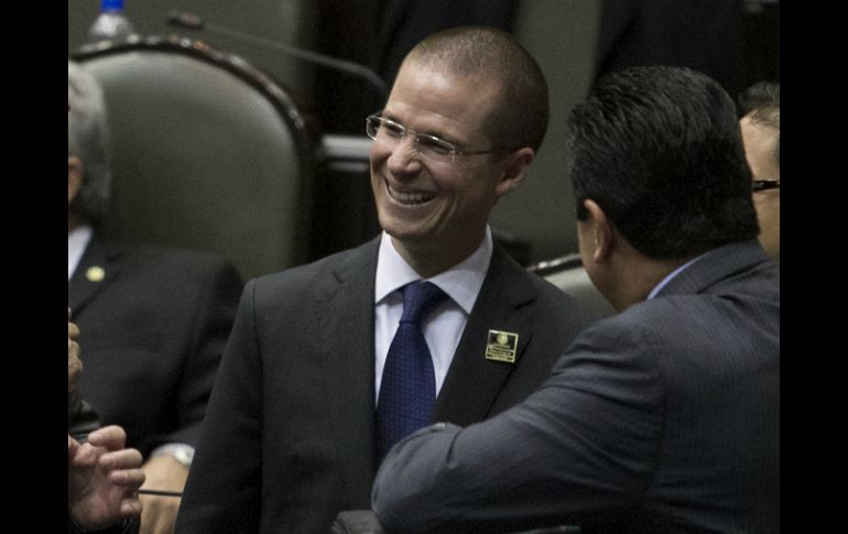 Ricardo Anaya asistió en la sesión ordinaria en el Palacio Legislativo de San Lázaro. NTX /