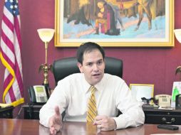 Marco Rubio desconfía de que el mandatario pueda cumplir a cabalidad un control efectivo en la Frontera con México. AP /