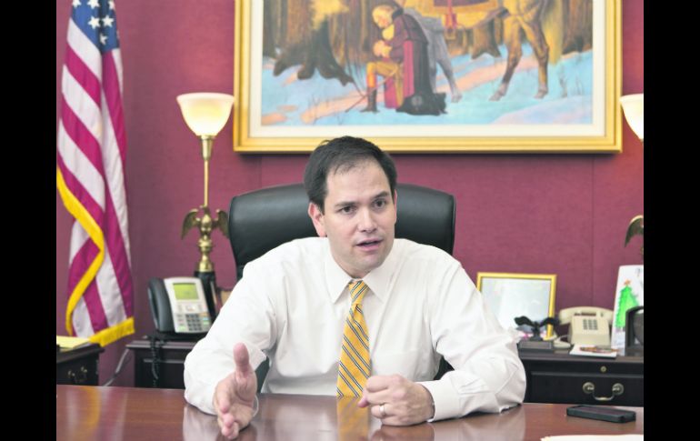 Marco Rubio desconfía de que el mandatario pueda cumplir a cabalidad un control efectivo en la Frontera con México. AP /