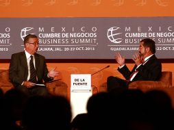 Ricardo Salinas y Juan Ramón de la Fuente destacaron la influencia del factor humano en la economía.  /