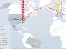 A través de gráficos muestra el flujo, la intensidad y duración de los ataques. ESPECIAL /