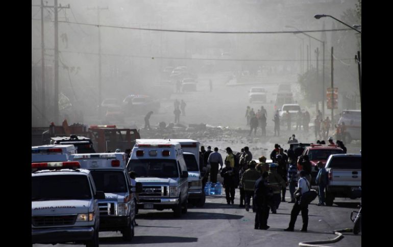 La explosión causó la movilización de diversos cuerpos de emergencia. SUN /