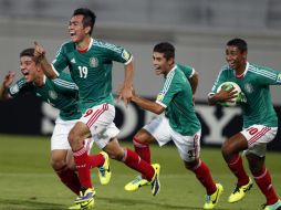 Con el triunfo 1-0 ante Suecia, el Tri Sub-17 logra ir a octavos de final del Mundial de la categoría. Jugará contra Italia. AFP /