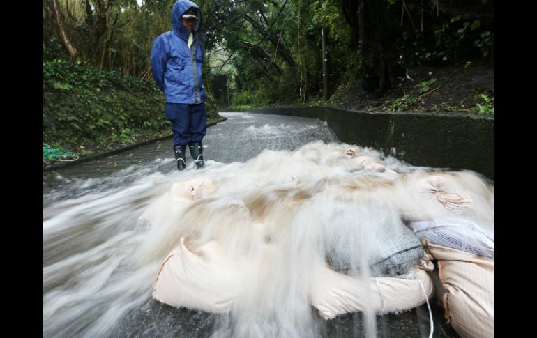 Hasta el momento se registra que han caído en  Oshima 24.5 milímetros de lluvia por hora. AP /