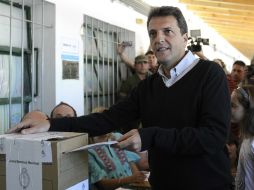 Sergio Massa se impone en el distrito que concentra casi la mitad de los 30 millones de electores del país. AFP /