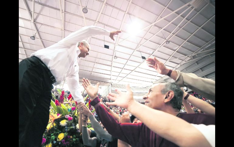 Andrés Manuel López Obrador visitó Guadalajara con motivo de la Asamblea Constitutiva de Morena.  /