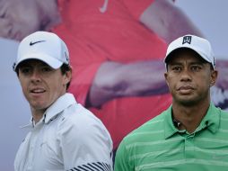 Rory y Tiger compitieron y bromearon como buenos amigos. AFP /