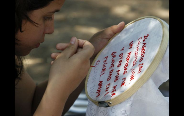 'Bordamos por la Paz' busca crear un espacio para la reflexión, de puertas abiertas. ARCHIVO /