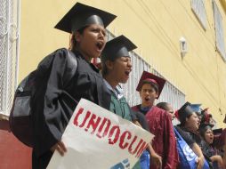 Los activistas se encuentran entre los 34 inmigrantes que cruzaron la frontera en septiembre como protesta por la reforma migratoria. ARCHIVO /