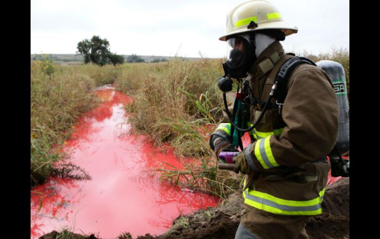 Pemex confirma la recuperación de 85 mil litros de hidrocarburo vertido al suelo, no aclara sobre el líquido que permanece en la zona. EFE /