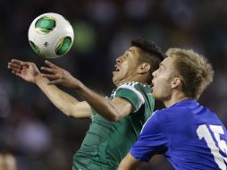 De nueva cuenta Oribe Peralta tuvo una destacada actuación en el encuentro al contribuir a la victoria del Tri ante Finlandia. AP /