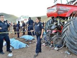 El accidente del 'Monster Truck', en Chihuahua, dejó nueve personas fallecidas y 58 lesionadas. ARCHIVO /