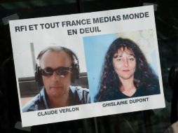 Claude Verlon y Ghislaine Dupont fueron asesinados a balazos tras ser secuestrados al término de una entrevista. AFP /