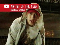 Eminem fue el ganador del galardón otorgado al Artista del Año. ESPECIAL /