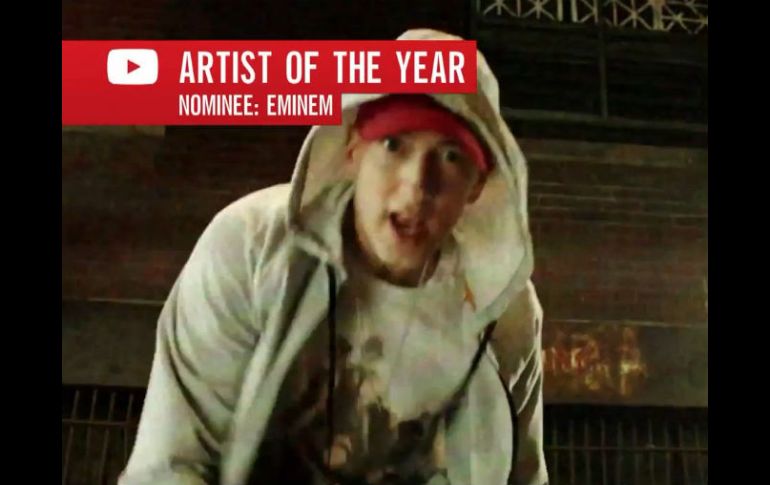 Eminem fue el ganador del galardón otorgado al Artista del Año. ESPECIAL /