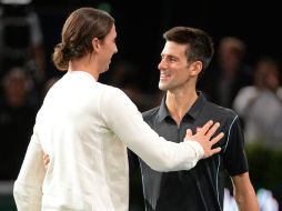 Ambos hicieron disfrutar a los presentes al ver a dos de los mejores deportistas del mundo. AP /