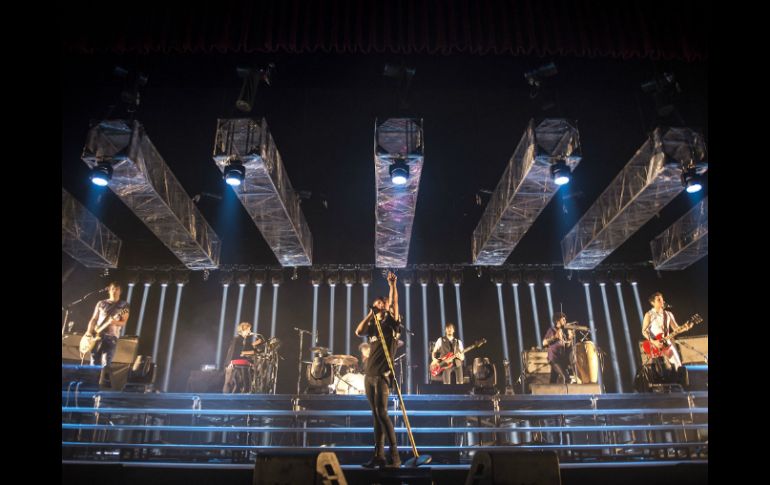 El grupo argentino Babasónicos, durante el concierto en el Auditorio Nacional de México. NTX /