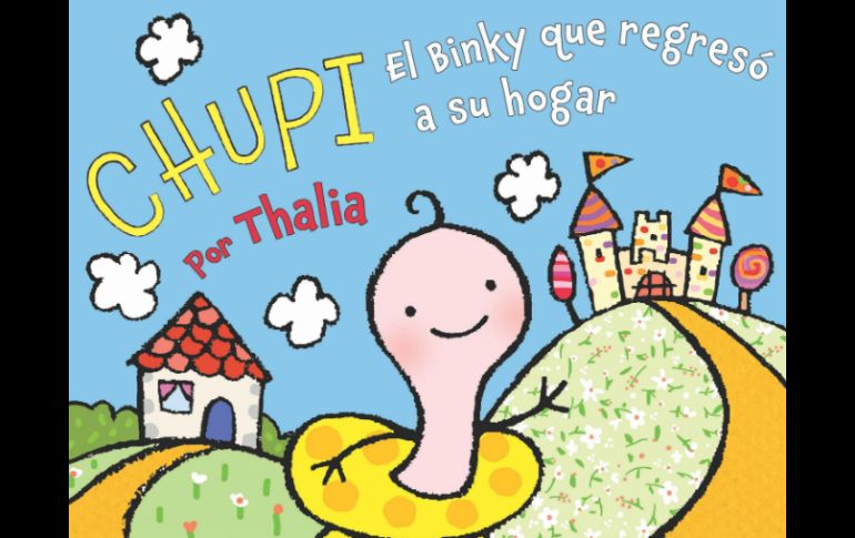 ''Binky: El chupete que regresó a su hogar'', fue escrito por Thalía e ilustrado por Ana Martín Larranaga. AP /