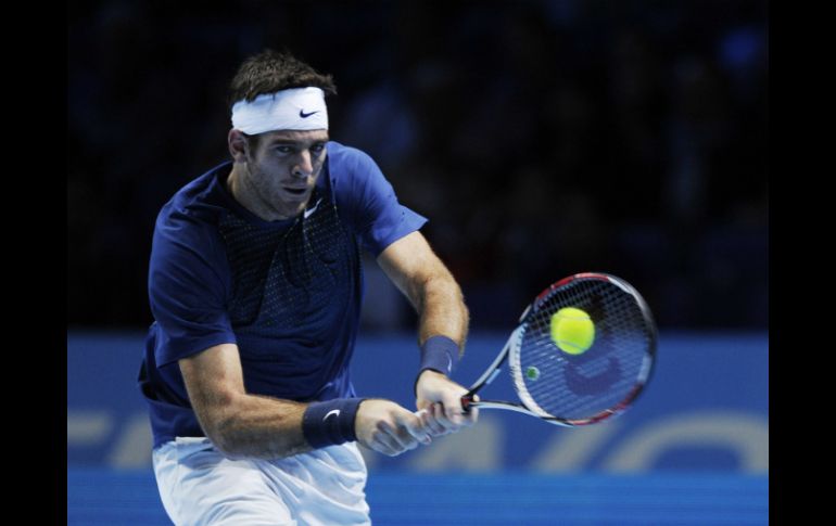 Del Potro batalló durante casi dos horas y media para derrotar a Gasquet. EFE /