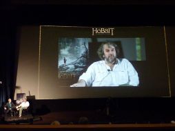 El cineasta Peter Jackson, estuvo presente en un cine de Wellington, Nueva Zelanda. AFP /