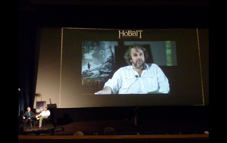 El cineasta Peter Jackson, estuvo presente en un cine de Wellington, Nueva Zelanda. AFP /