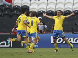 La Selección de Suecia consiguió la tercera posición de la Copa del Mundo Sub-17 Emiratos Arabes Unidos 2013. EFE /