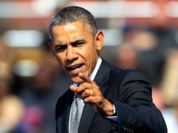 Obama hace las declaraciones en el puerto de Nueva Orleans. AFP /