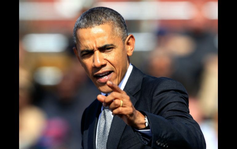 Obama hace las declaraciones en el puerto de Nueva Orleans. AFP /