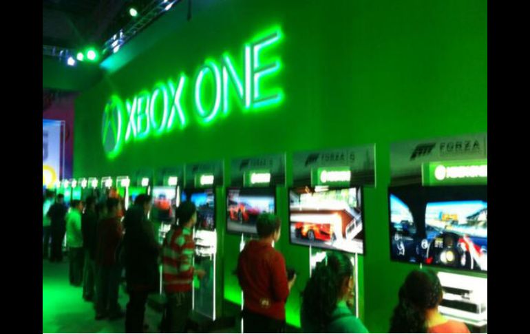 El stand de Xbox One en Electronic Game Show 2013. Foto: @EGSmexico. ESPECIAL /