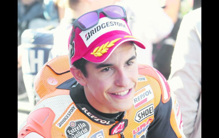 Dominante. Márquez, de 20 años, va por el título de MotoGP en su primer año en el circuito. AP /