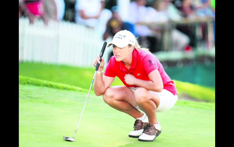 Cristie Kerr, campeona defensora, jugará por última vez en el LOI en nuestra ciudad. EL INFORMADOR /