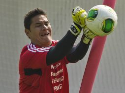 Moisés Muñoz se perfila para ser el arquero titular del cuadro tricolor en la ida de la repesca. AFP /