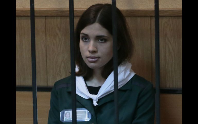 Nadezhda Tolokonnikova fue sentenciada a dos años de prisión tras una protesta política a comienzos de 2012. ARCHIVO /