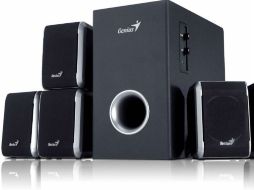 Un home teather Genuis con control remoto 5.1 de sonido envolvente y alta fidelidad cuesta 669 pesos. ESPECIAL /