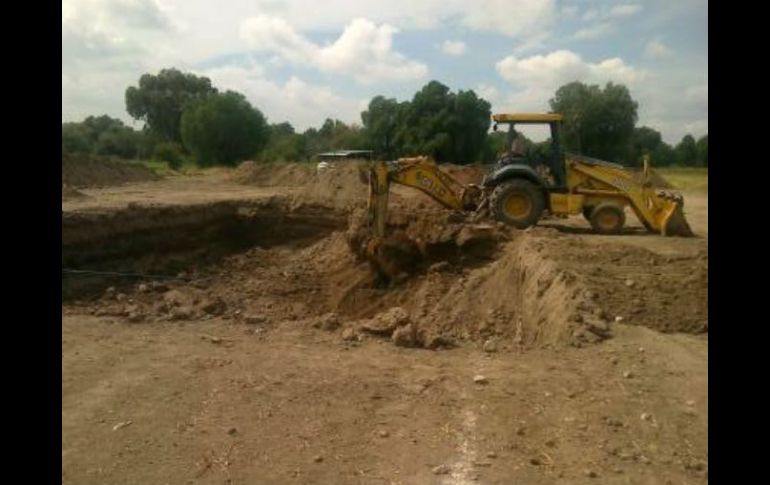 Imagen de los trabajos de la planta que se construye en Lagos de Moreno. ESPECIAL /