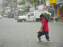 Se esperan tormentas muy fuertes a intensas en el sur de Veracruz y Tabasco. EFE /