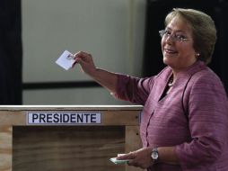 La ex presidenta Michelle Bachelet es la favorita absoluta. AP /