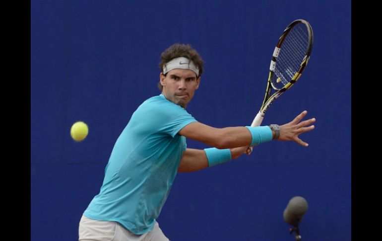 Rafael Nadal durante el partido disputado contra David Ferrer. EFE /